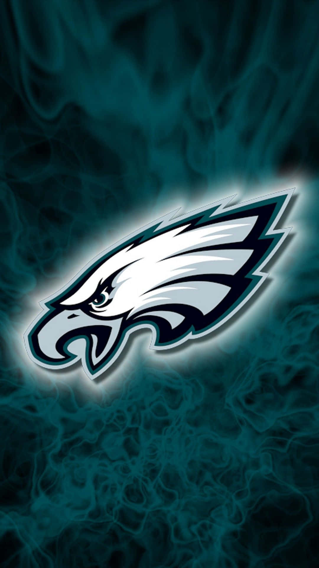 Philadelphia Eagles, iPhone, teal smoke, Full HD Phone Wallpaper