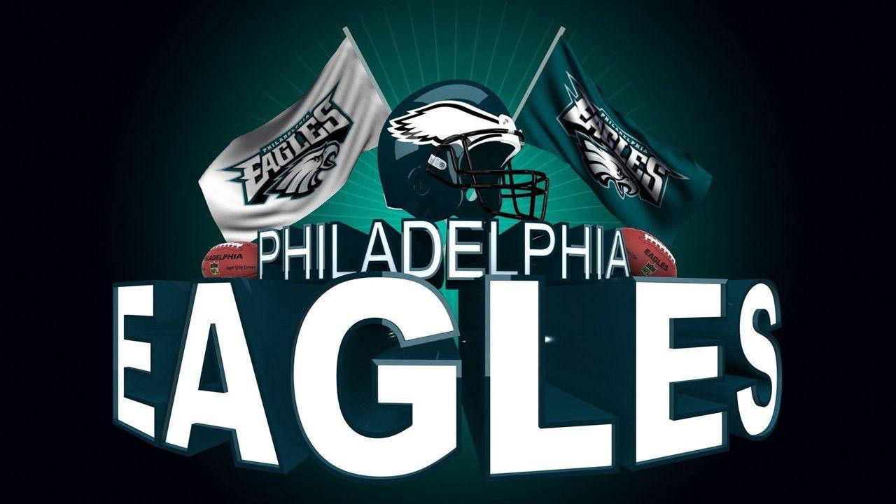 Philadelphia Eagles, dark green, dark teal, HD Desktop Wallpaper
