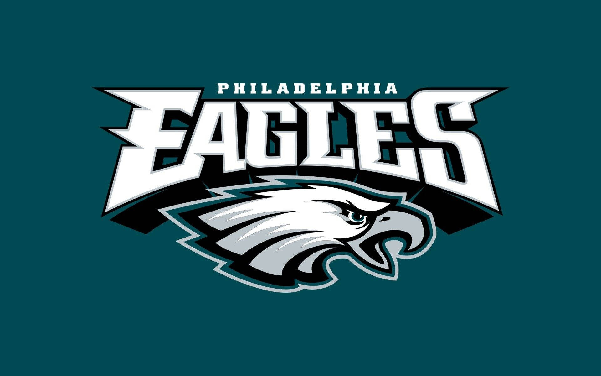 Philadelphia Eagles, fierce eagle head, bold lettering, Full HD Desktop Wallpaper