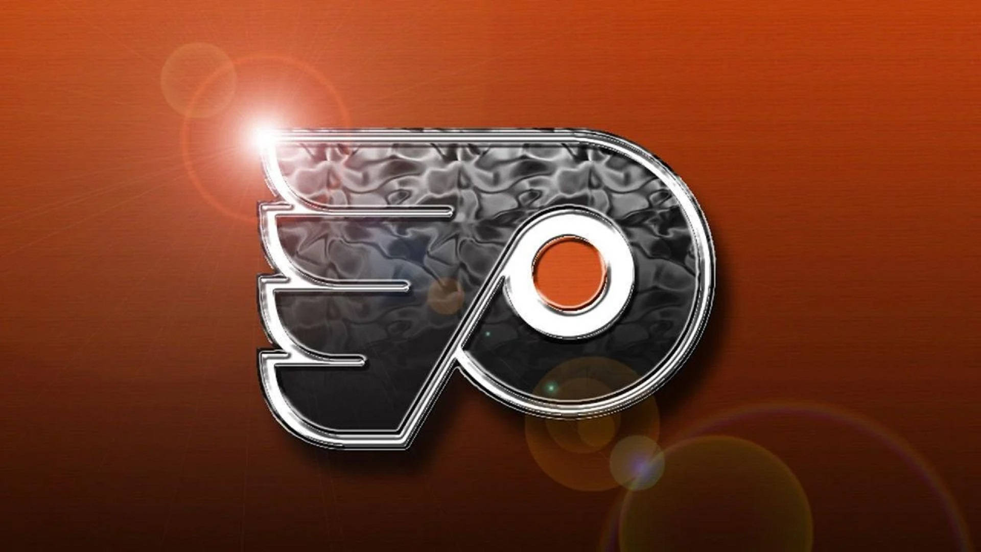 Philadelphia Flyers, gradient, metallic texture, Full HD Desktop Wallpaper