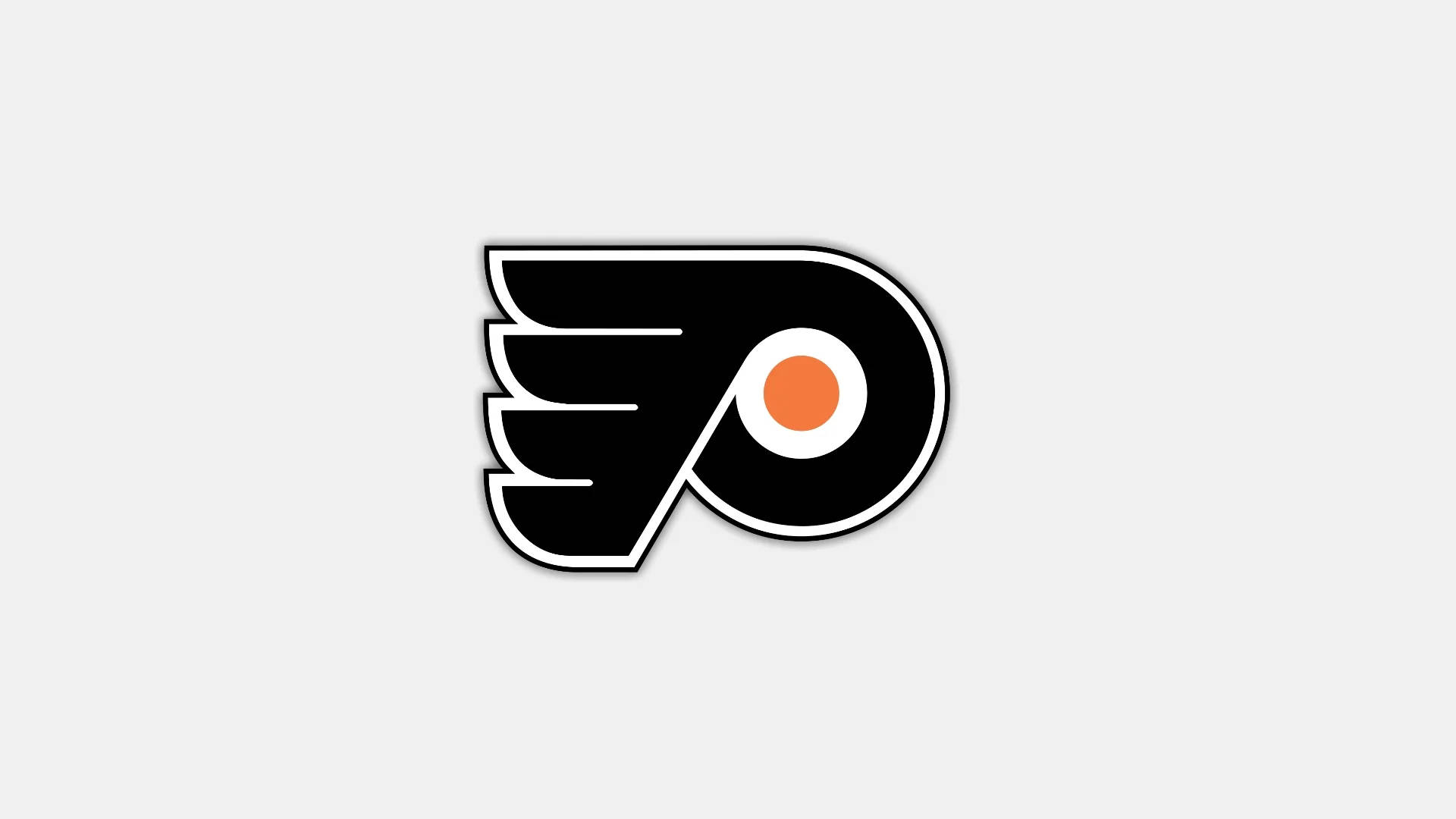 Philadelphia Flyers, black, orange, Full HD Desktop Wallpaper