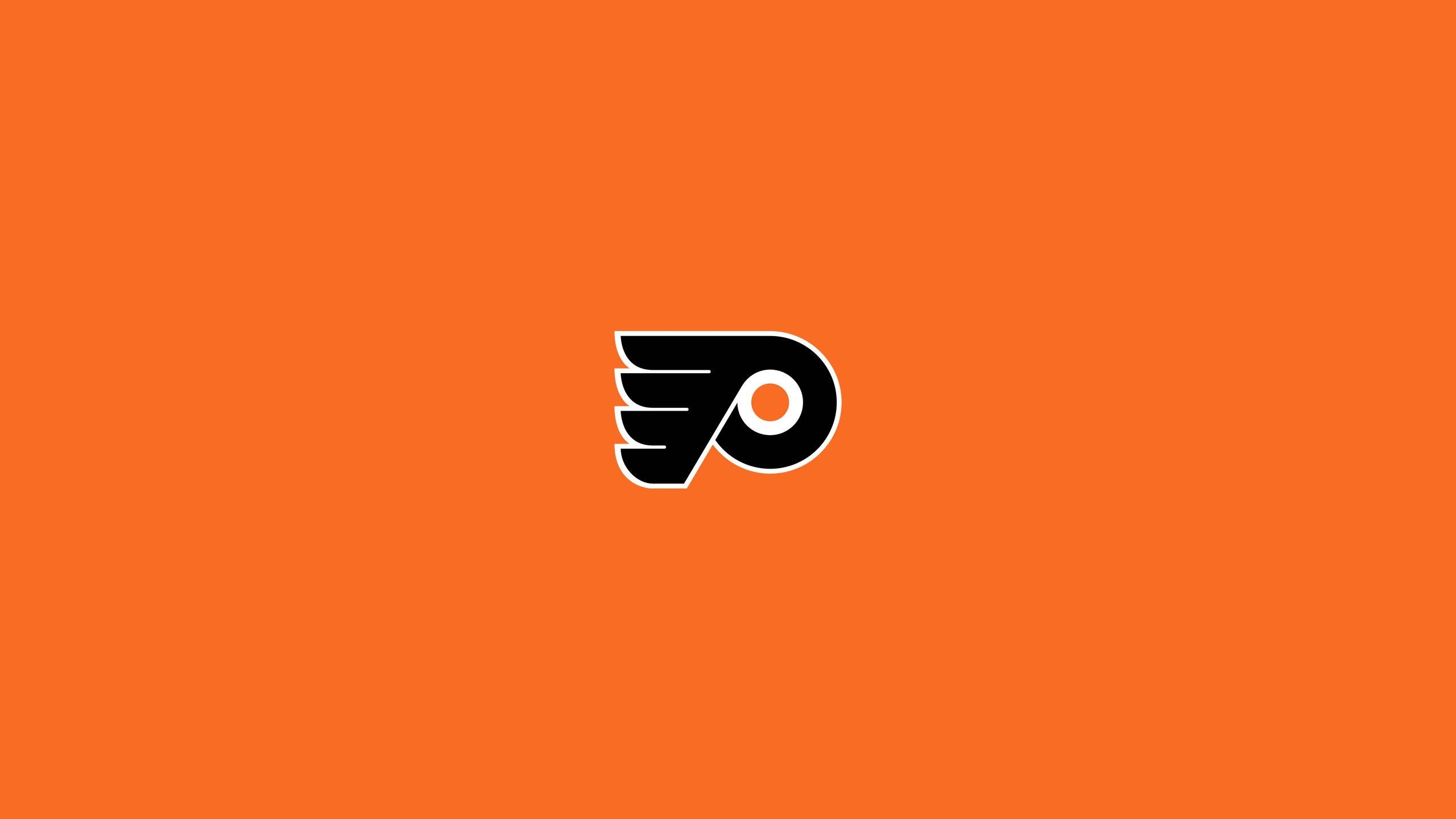 Philadelphia Flyers, black, orange, 2K Desktop Wallpaper