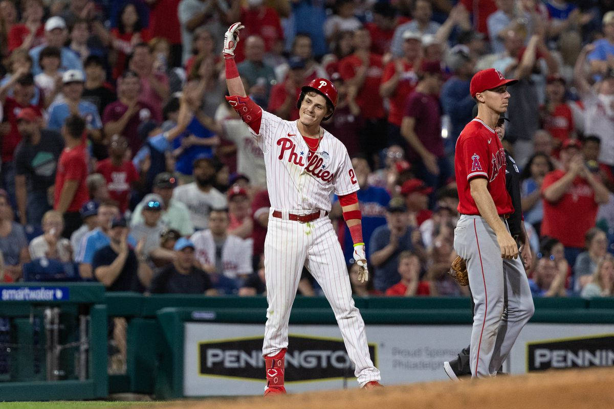Philadelphia Phillies, white pinstripe uniform, night, SD Desktop Wallpaper