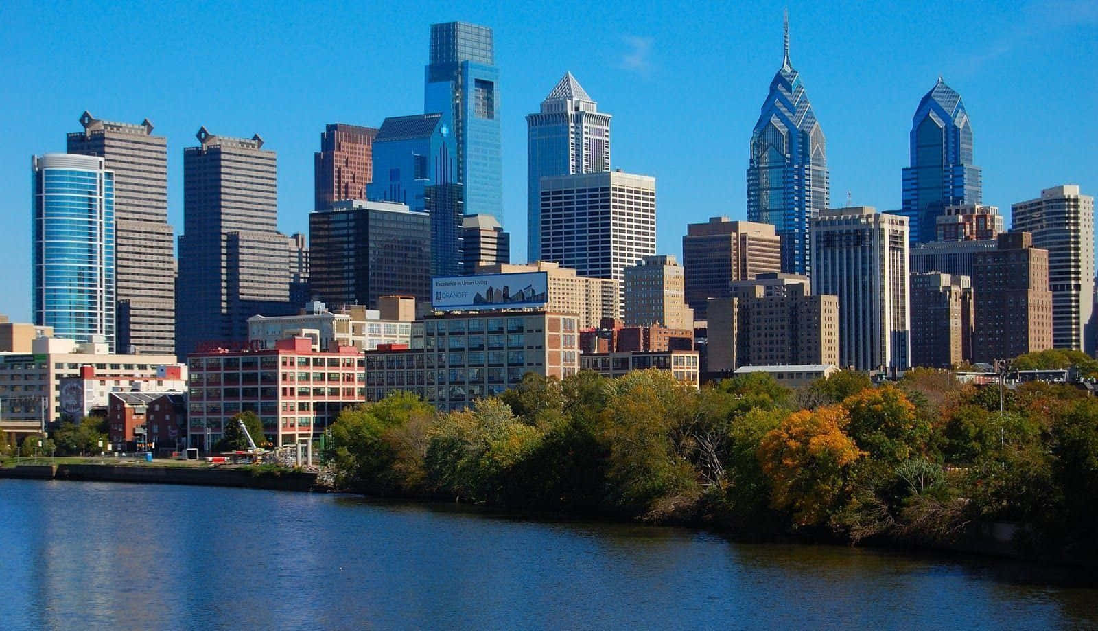 Philadelphia, skyline, glass skyscrapers, HD Desktop Wallpaper