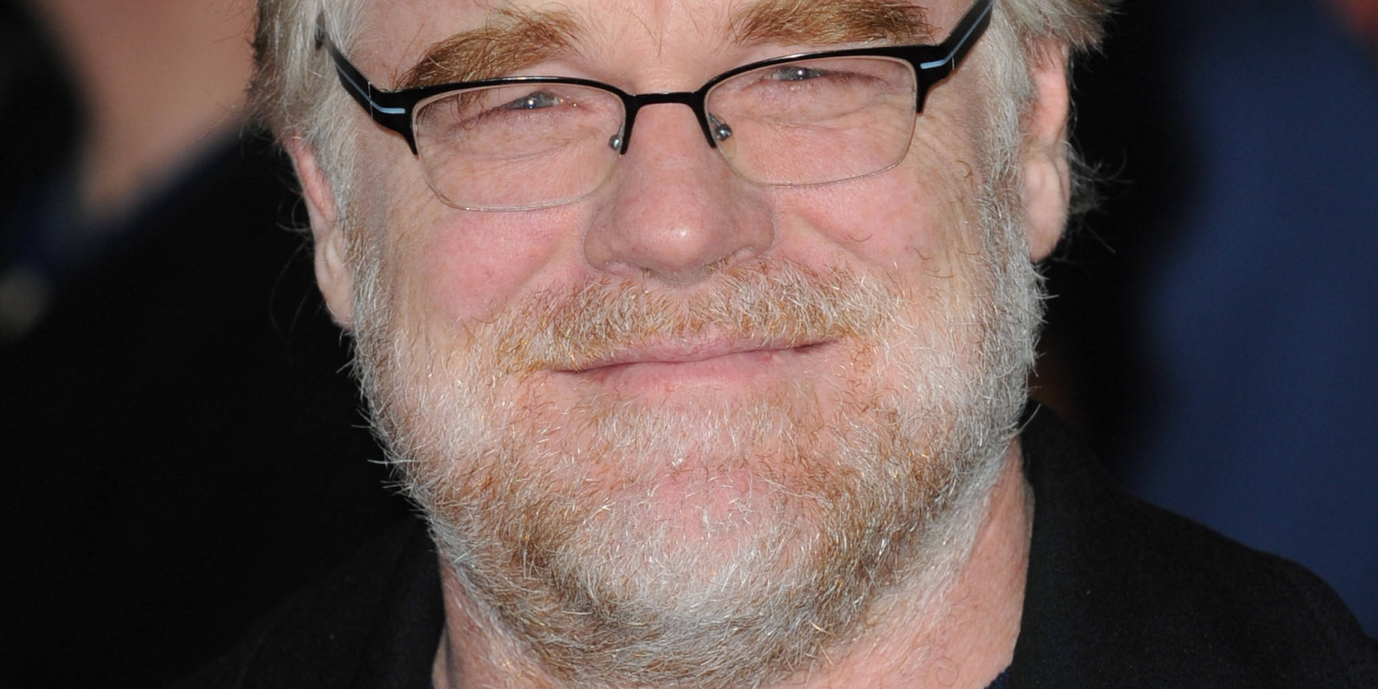 Philip Seymour Hoffman, black jacket, glasses, Full HD Desktop Wallpaper