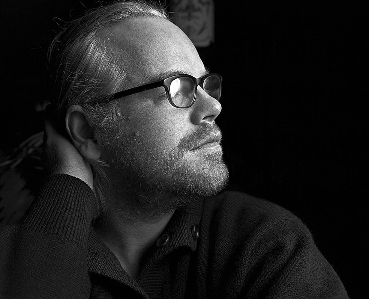 Philip Seymour Hoffman, glasses, beard, SD Desktop Wallpaper