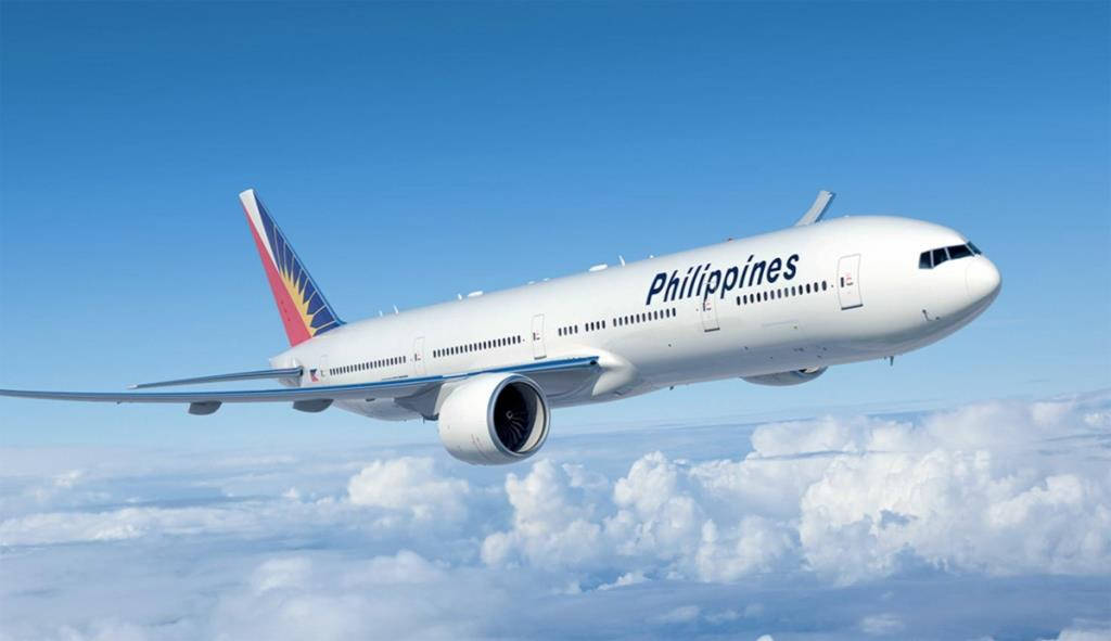 Philippine Airlines, jumbo jet, fluffy white clouds, SD Desktop Wallpaper