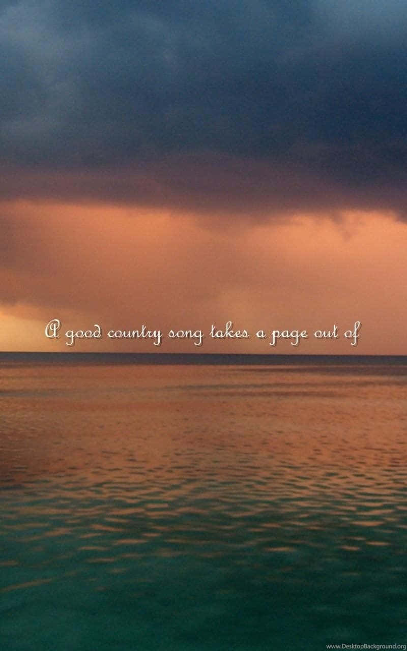 sunset, calm ocean water, dark storm clouds, HD Phone Wallpaper