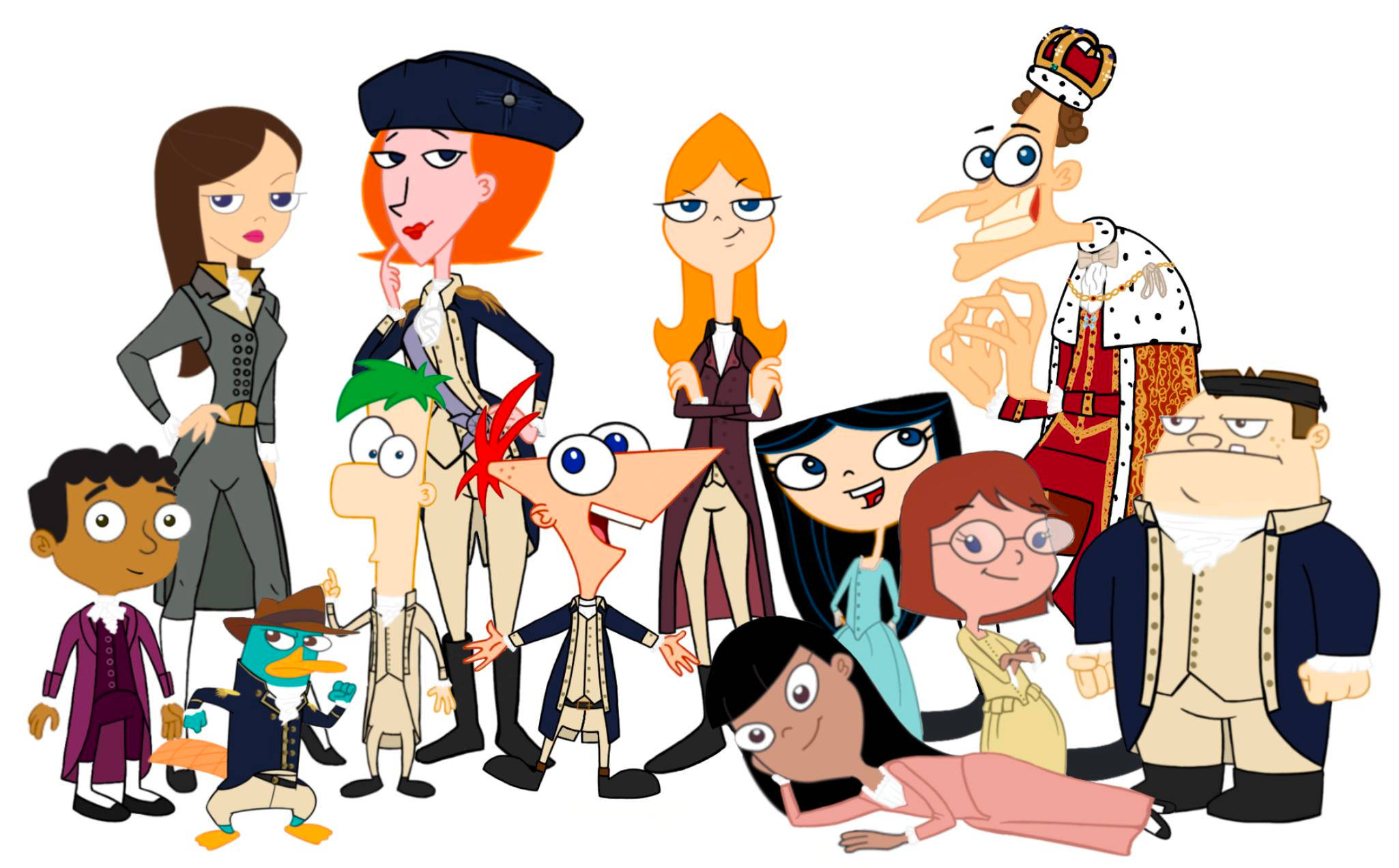 Phineas And Ferb, 2d cartoon style, colorful, Full HD Desktop Wallpaper