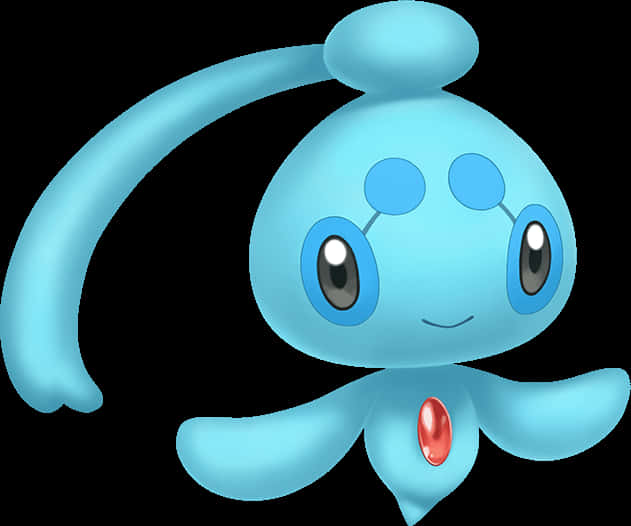 Phione, light blue, large eyes, SD Desktop Wallpaper