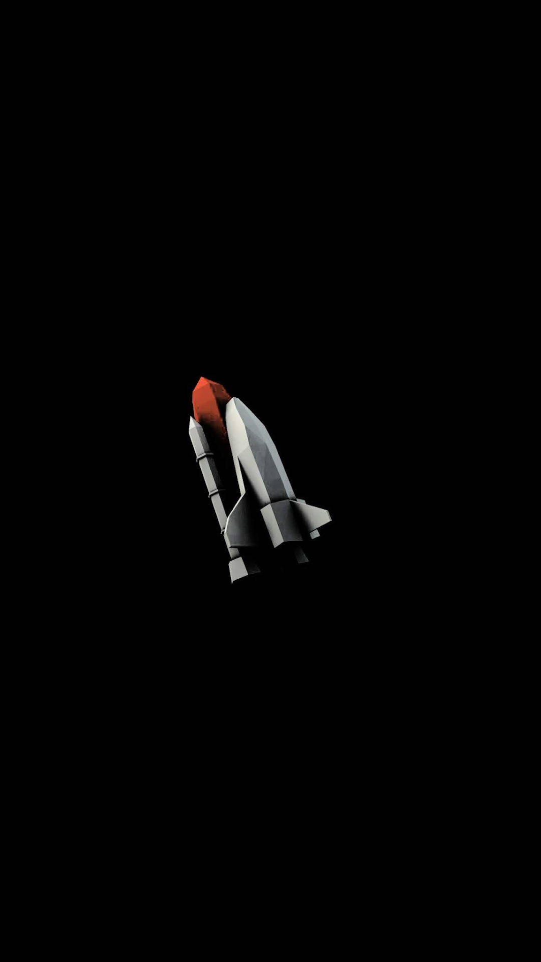 rocket ship, OLED screen, silver rocket, Full HD Phone Wallpaper