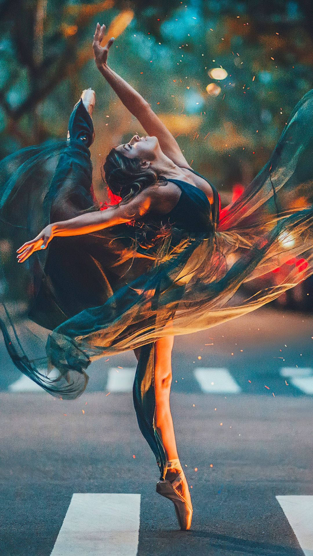 Elevate Dance, ballet dancer, city street, Full HD Phone Wallpaper
