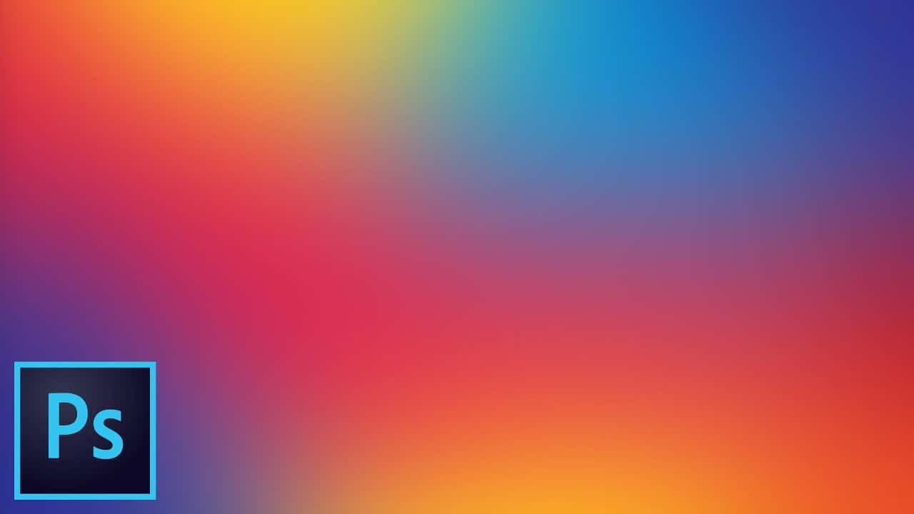 Photoshop, gradient, red orange yellow green blue purple, HD Desktop Wallpaper