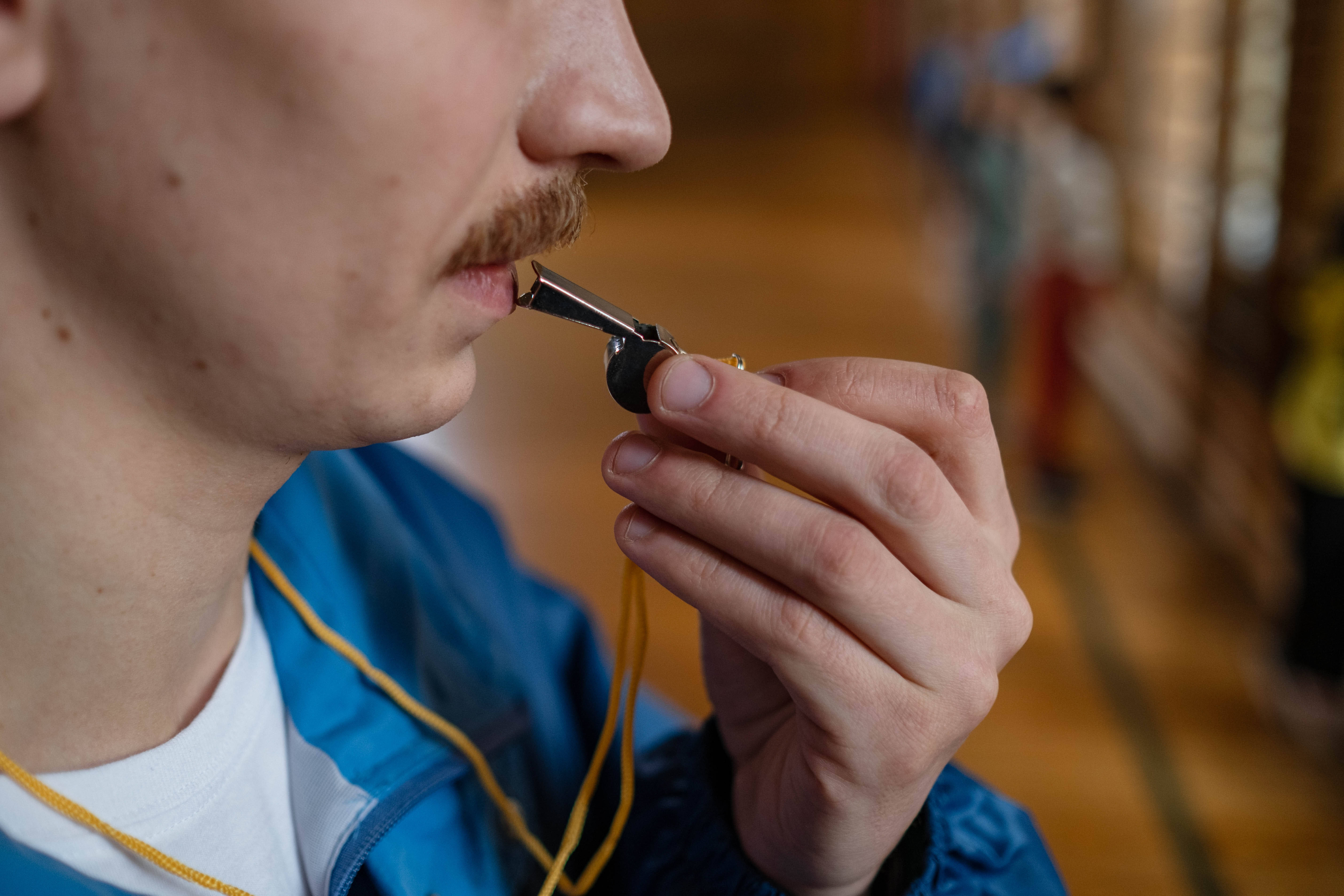 Physical Education Instructor, mustache, whistle, 5K Desktop Wallpaper