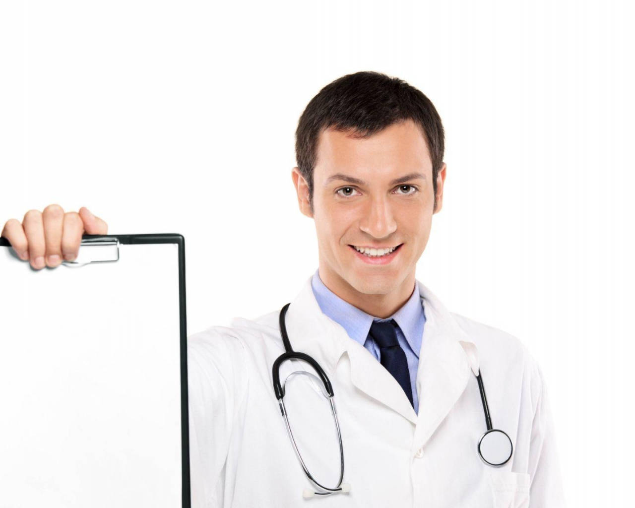 Physician, white coat, stethoscope, HD Desktop Wallpaper