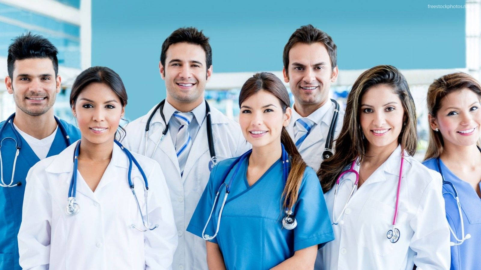 Physician, white coats, scrubs, HD Desktop Wallpaper