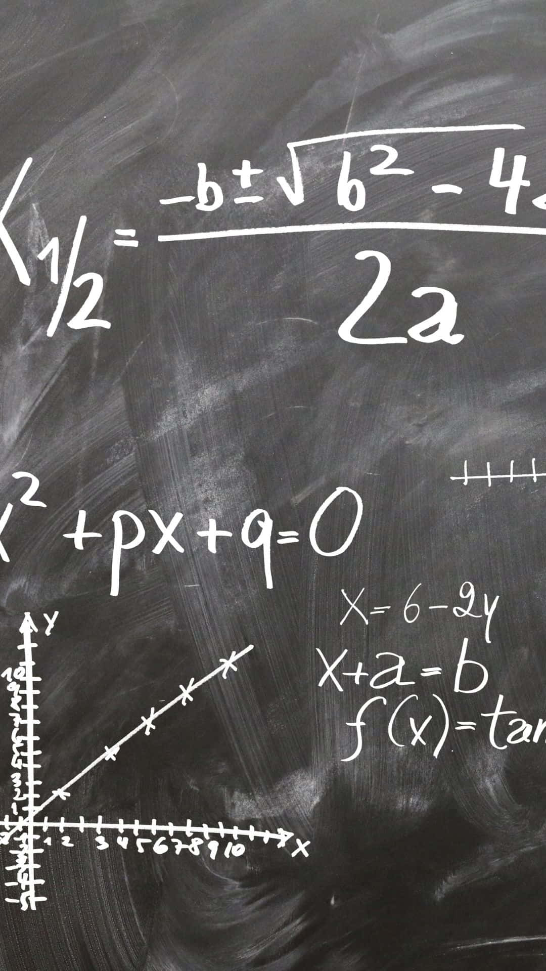 physics equations, blackboard, white chalk, Full HD Phone Wallpaper