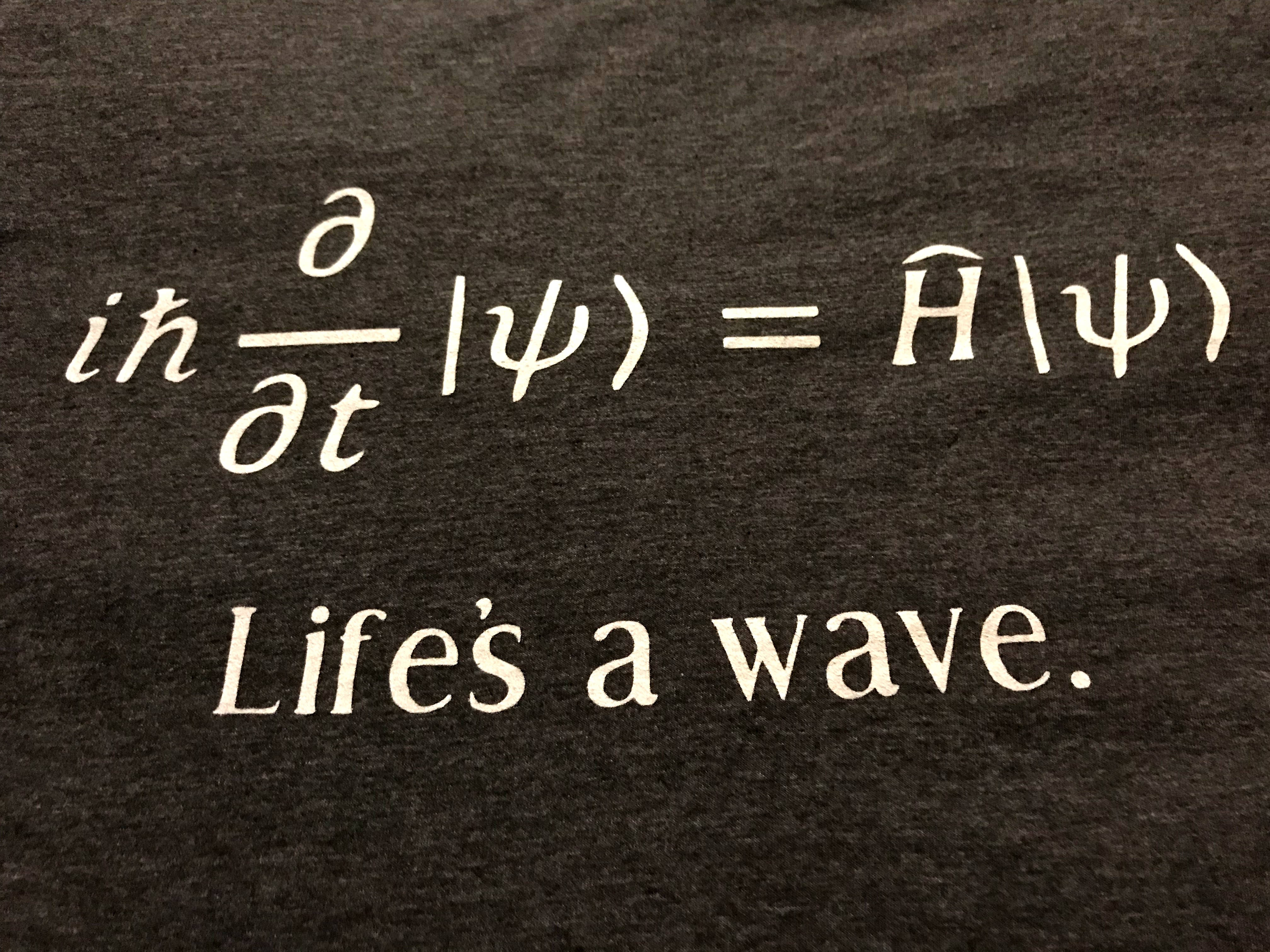 Schrodinger equation, dark gray, white script, 4K Desktop Wallpaper