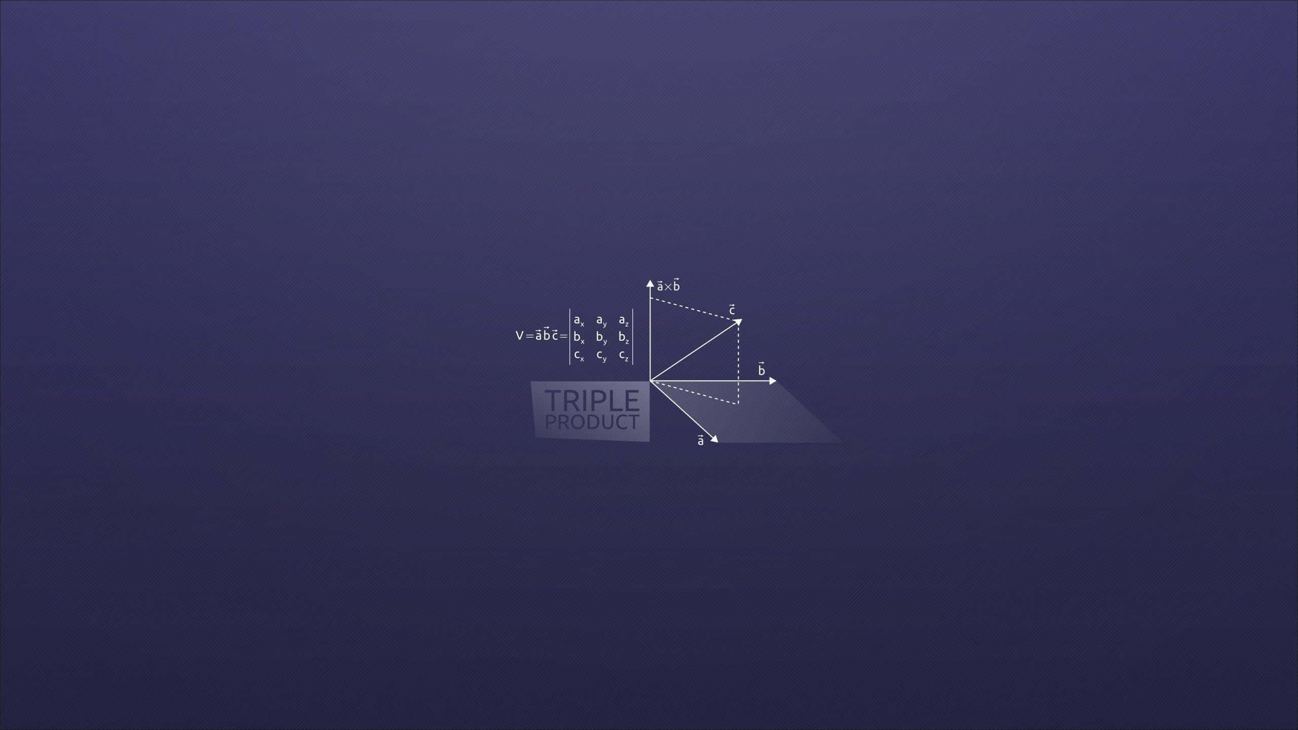 physics, vector triple product, mathematical triple product diagram, 2K Desktop Wallpaper