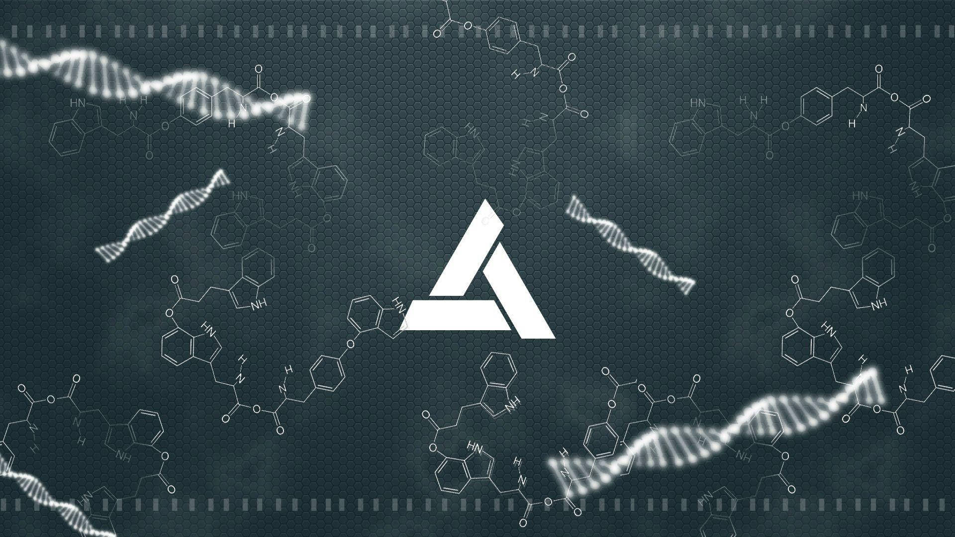 theoretical physics, dark teal, glowing white DNA strands, Full HD Desktop Wallpaper