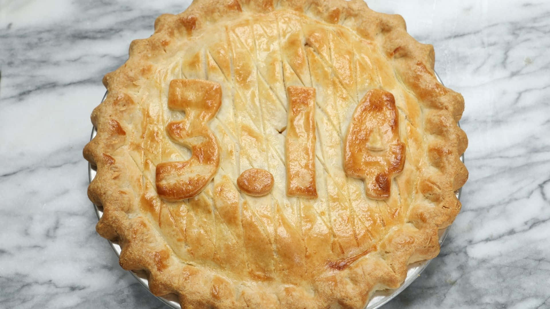 pi day, 3.14, golden baked pie, Full HD Desktop Wallpaper