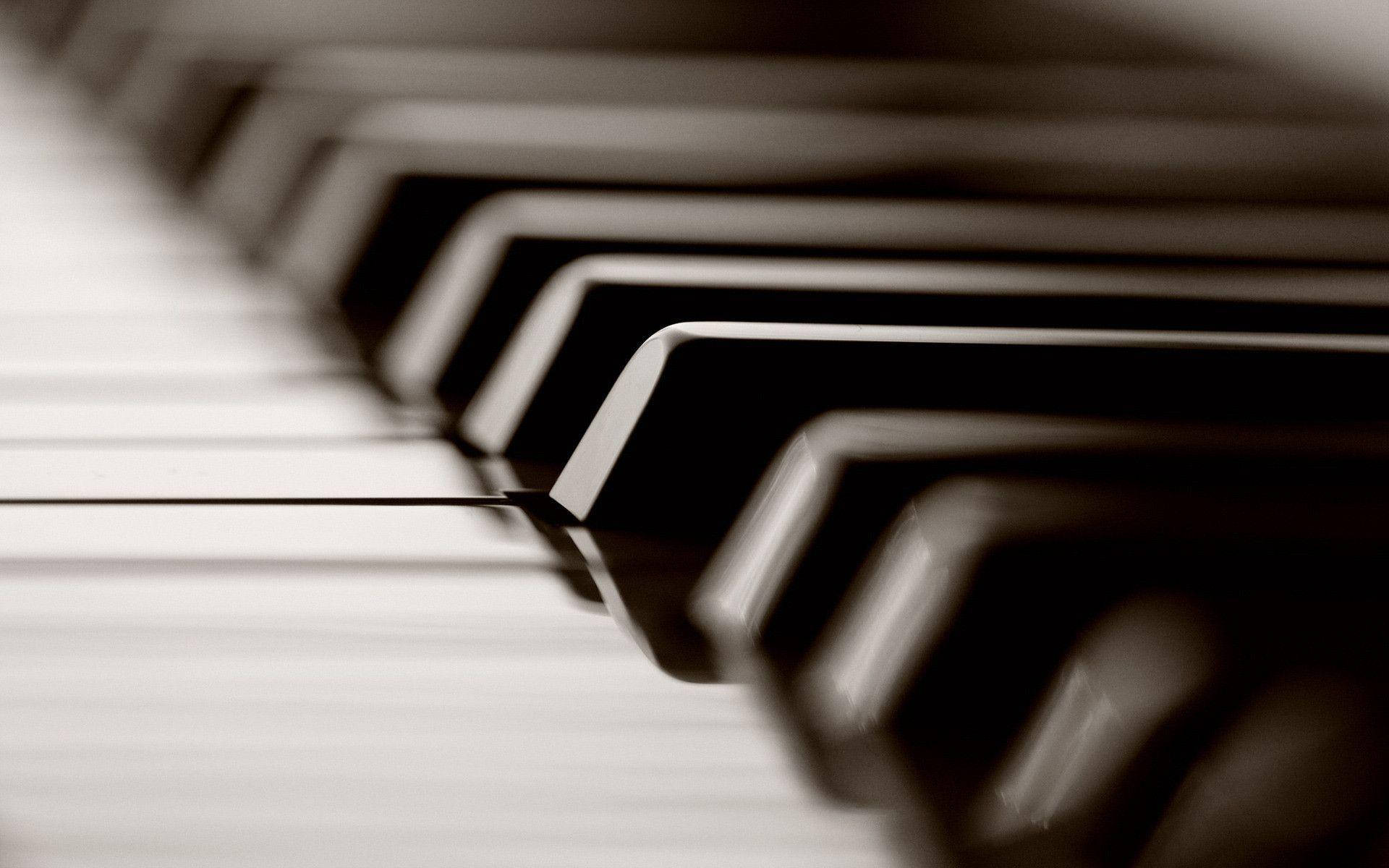 piano, black keys, close up, Full HD Desktop Wallpaper