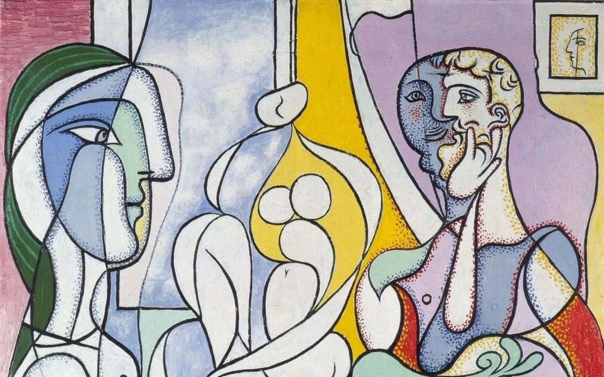 Picasso, cubist painting, women, Full HD Desktop Wallpaper