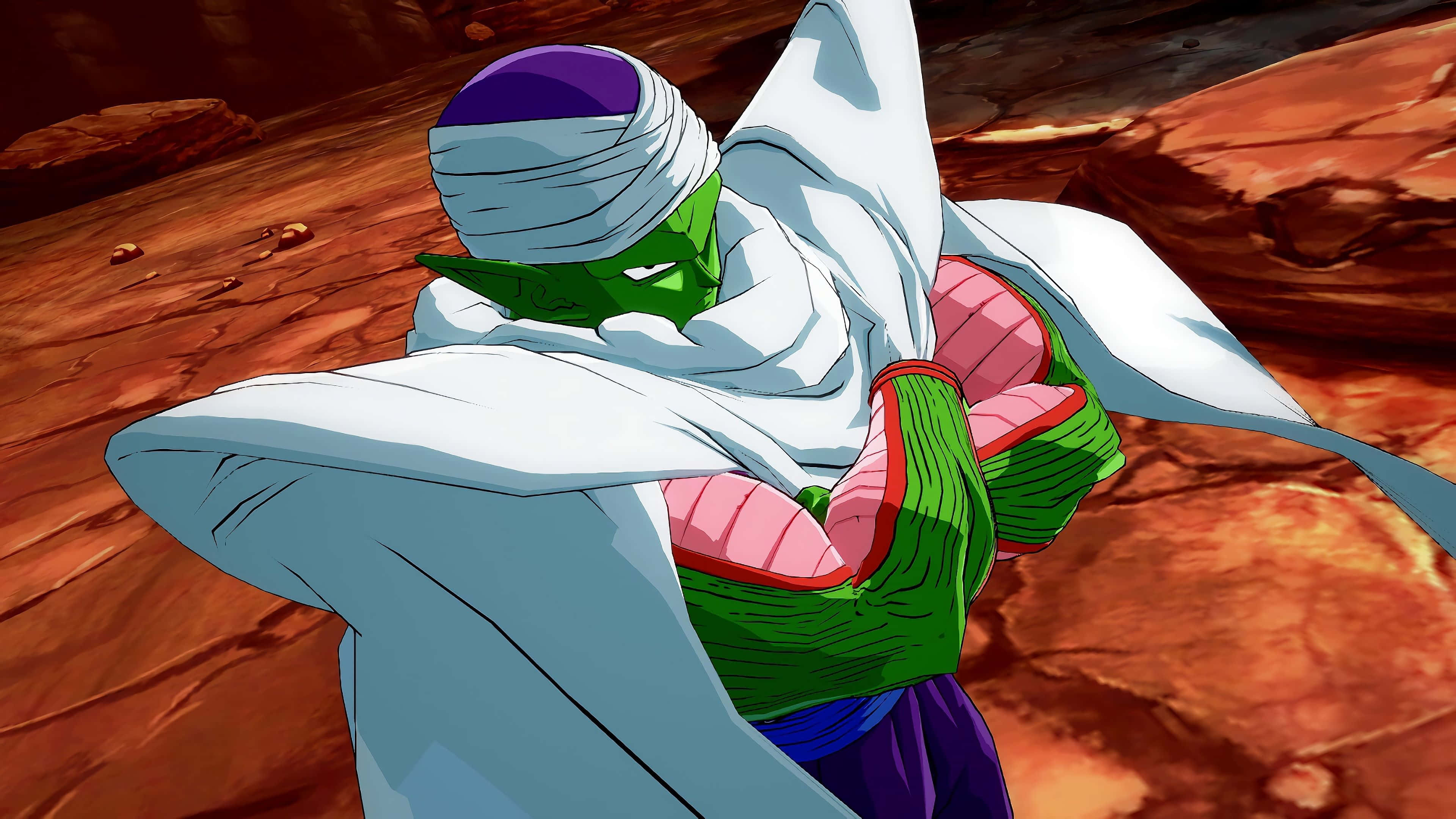Piccolo, green-skinned, white robe, 4K Desktop Wallpaper