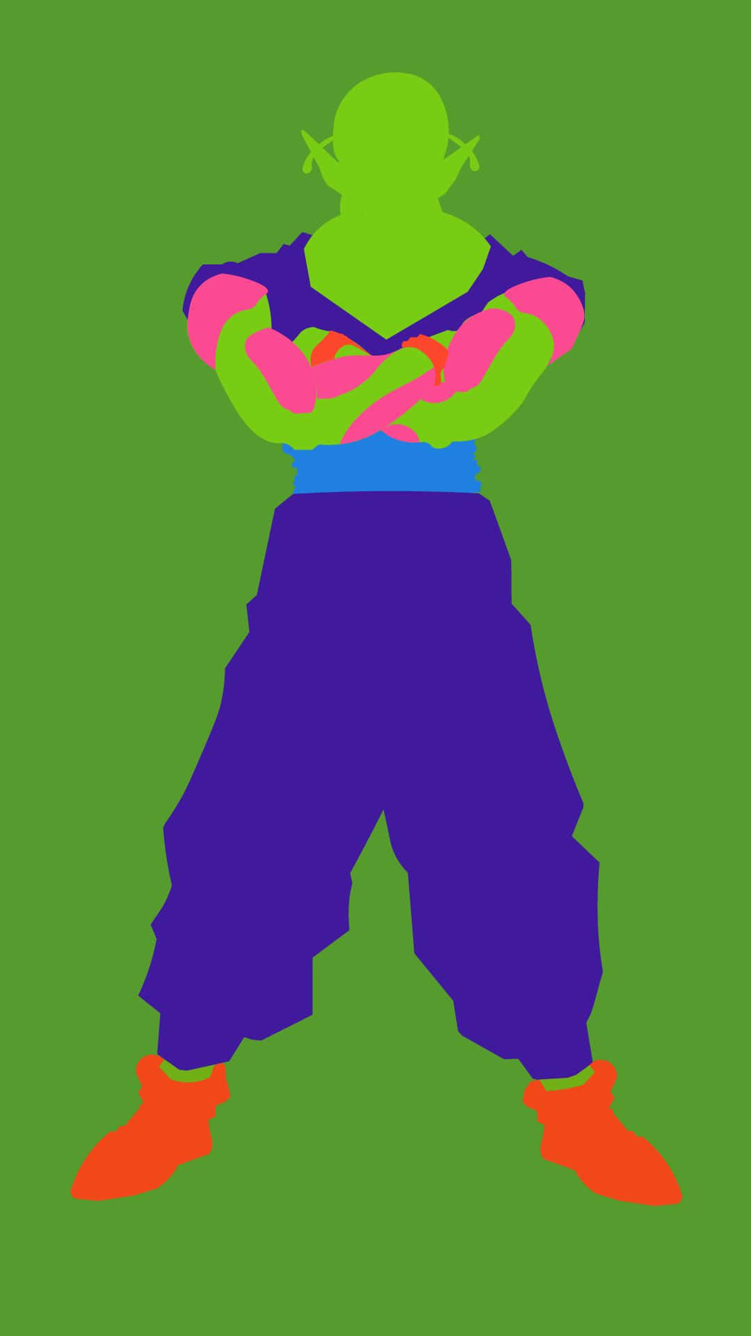 Piccolo, green-skinned warrior, crossed arms, Full HD Phone Wallpaper