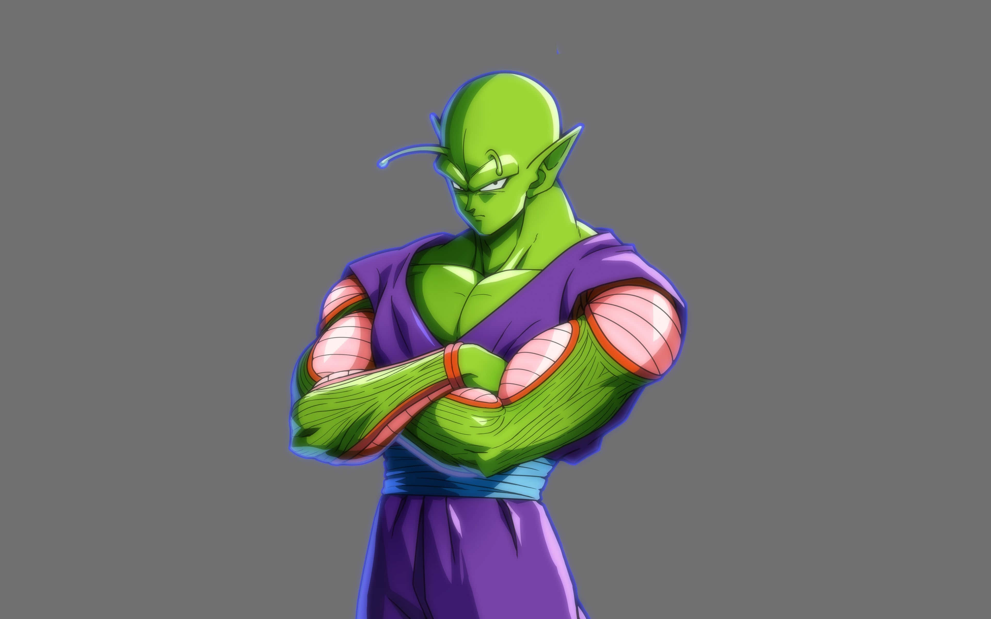 Piccolo, green-skinned, pointed ears, 4K Desktop Wallpaper