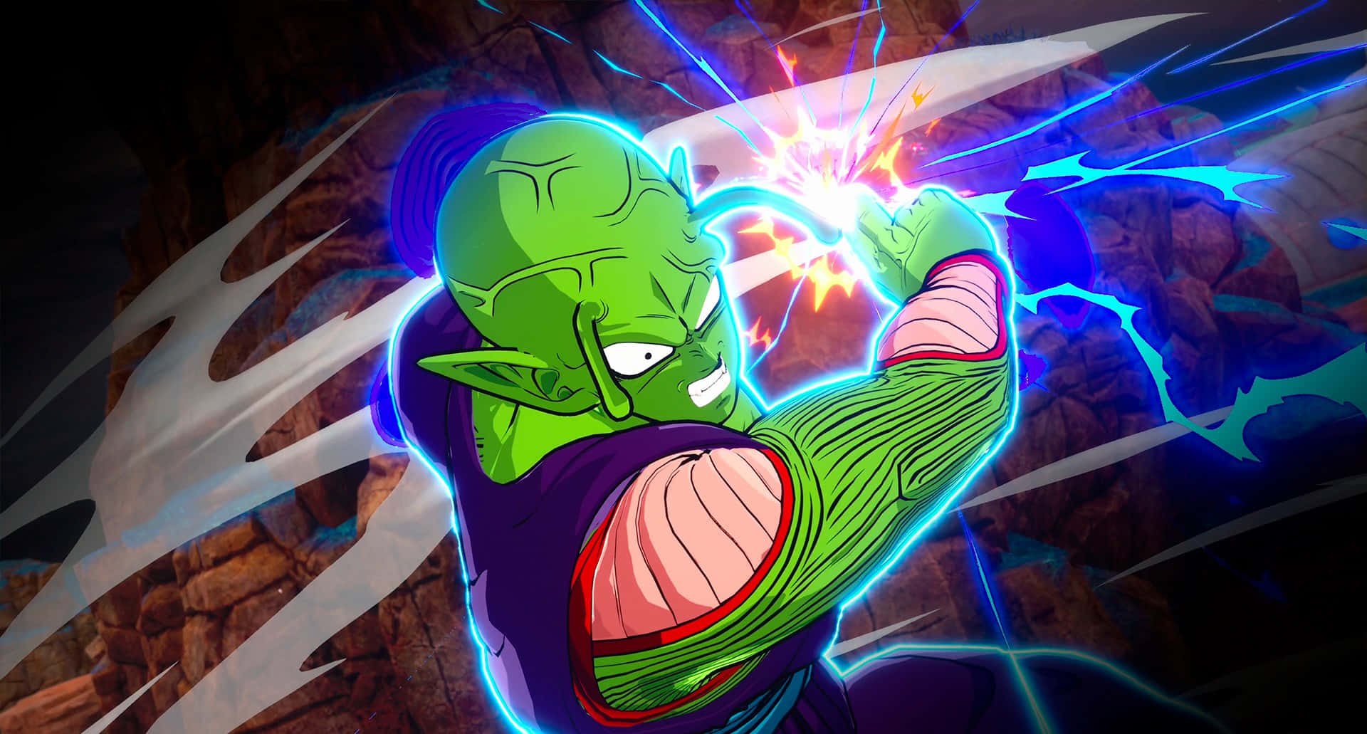Piccolo, green-skinned, anime warrior, Full HD Desktop Wallpaper