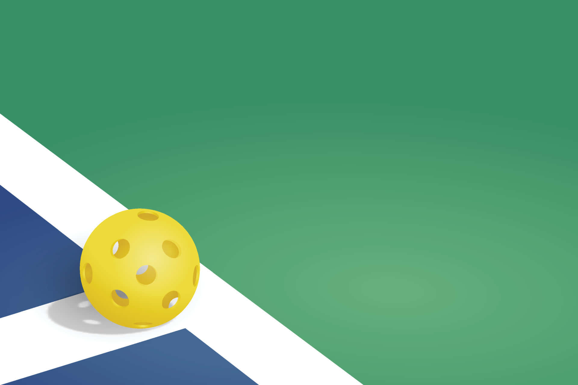 pickleball, yellow, white stripe, Full HD Desktop Wallpaper