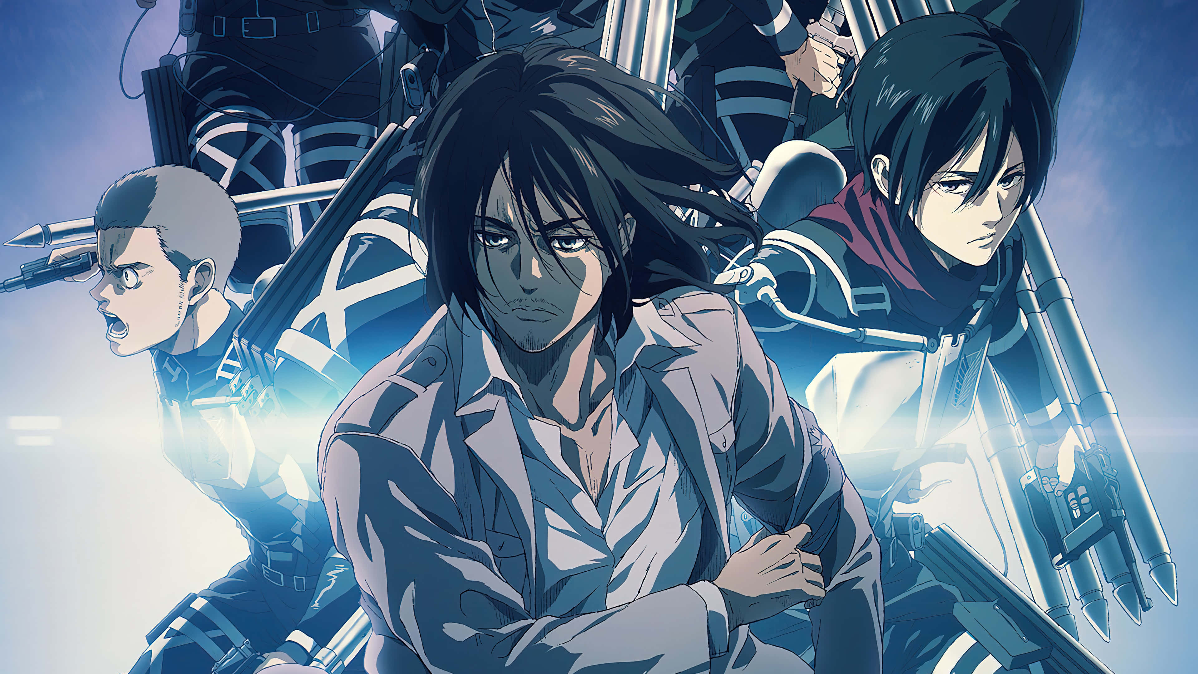 Pieck, battle gear, weapons, 4K Desktop Wallpaper