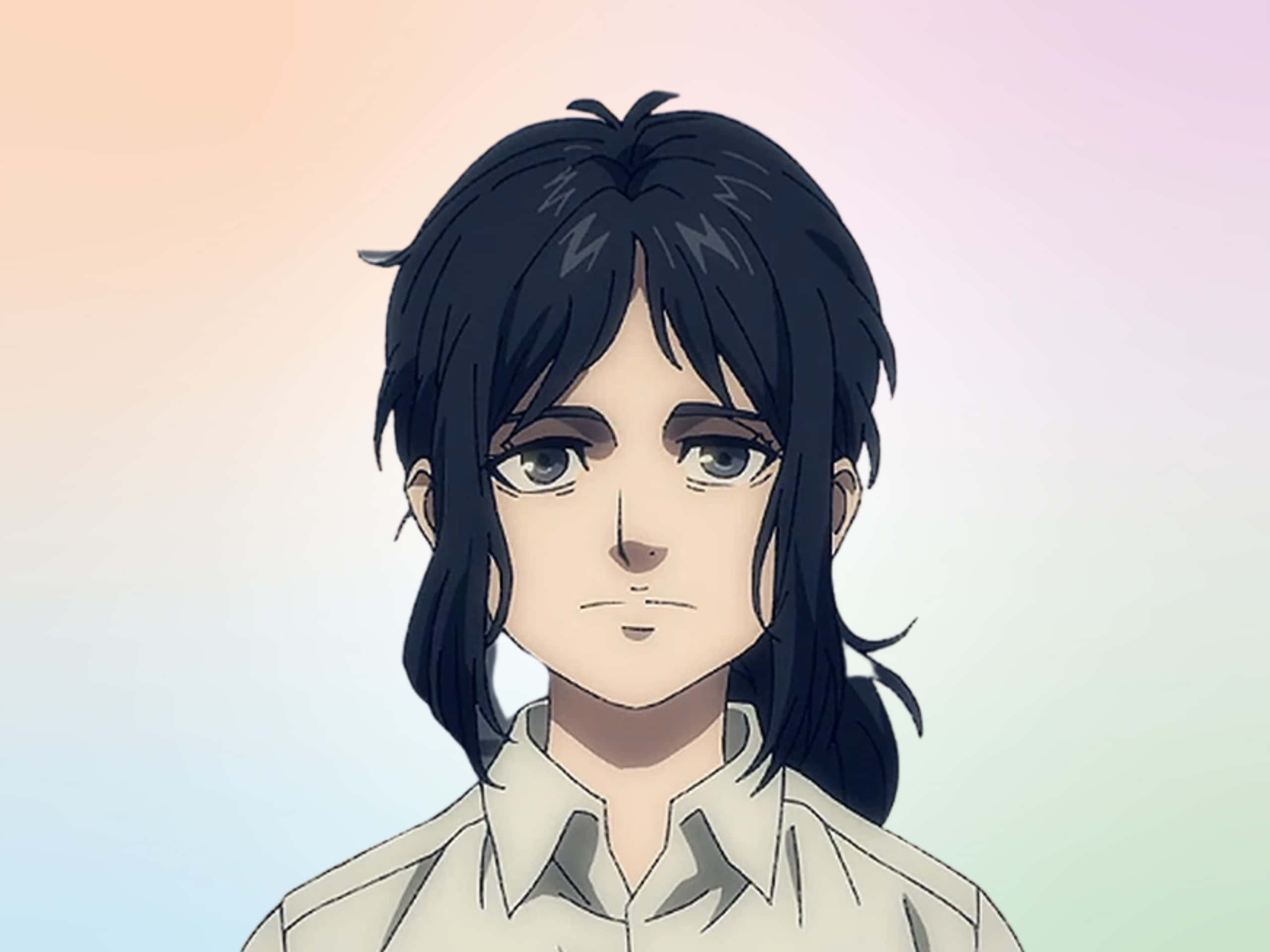 Pieck, anime portrait, young woman, 2K Desktop Wallpaper