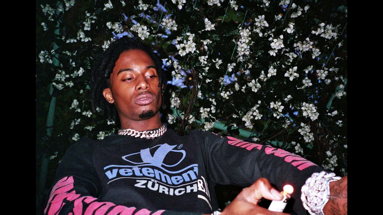Pierre Bourne, dreadlocks, white blossoming bushes, HD Desktop Wallpaper