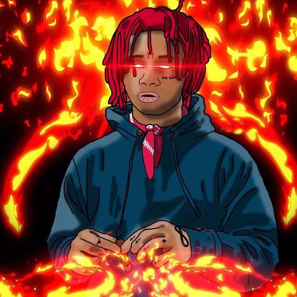 Pierre Bourne, red dreadlocks, glowing red eyes, SD Desktop Wallpaper
