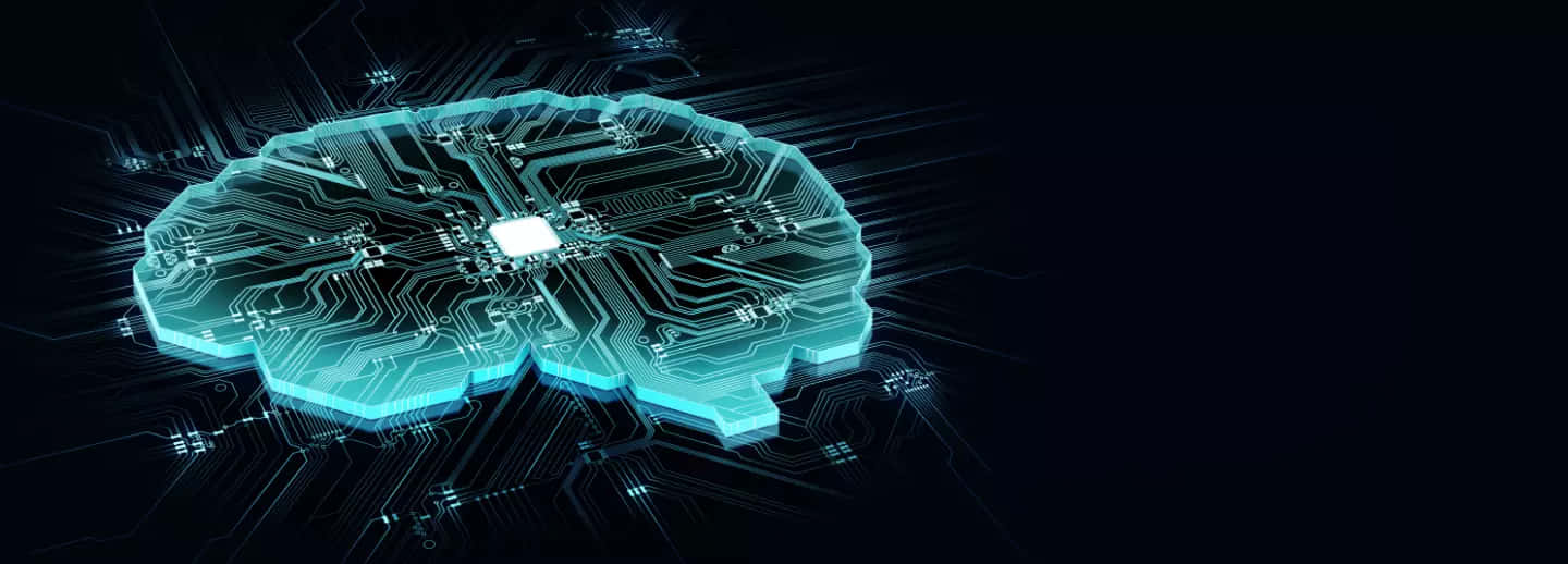 Pierre Bourne, glowing cyan circuit board, human brain, HD Desktop Wallpaper