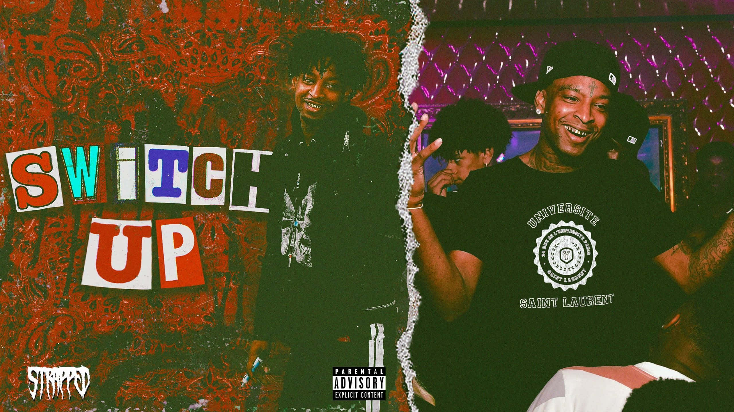 Pierre Bourne, graffiti art, purple diamond wallpaper, 2K Desktop Wallpaper
