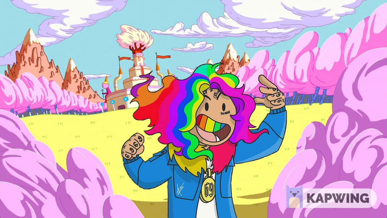 Pierre Bourne, rainbow hair, blue jacket, HD Desktop Wallpaper
