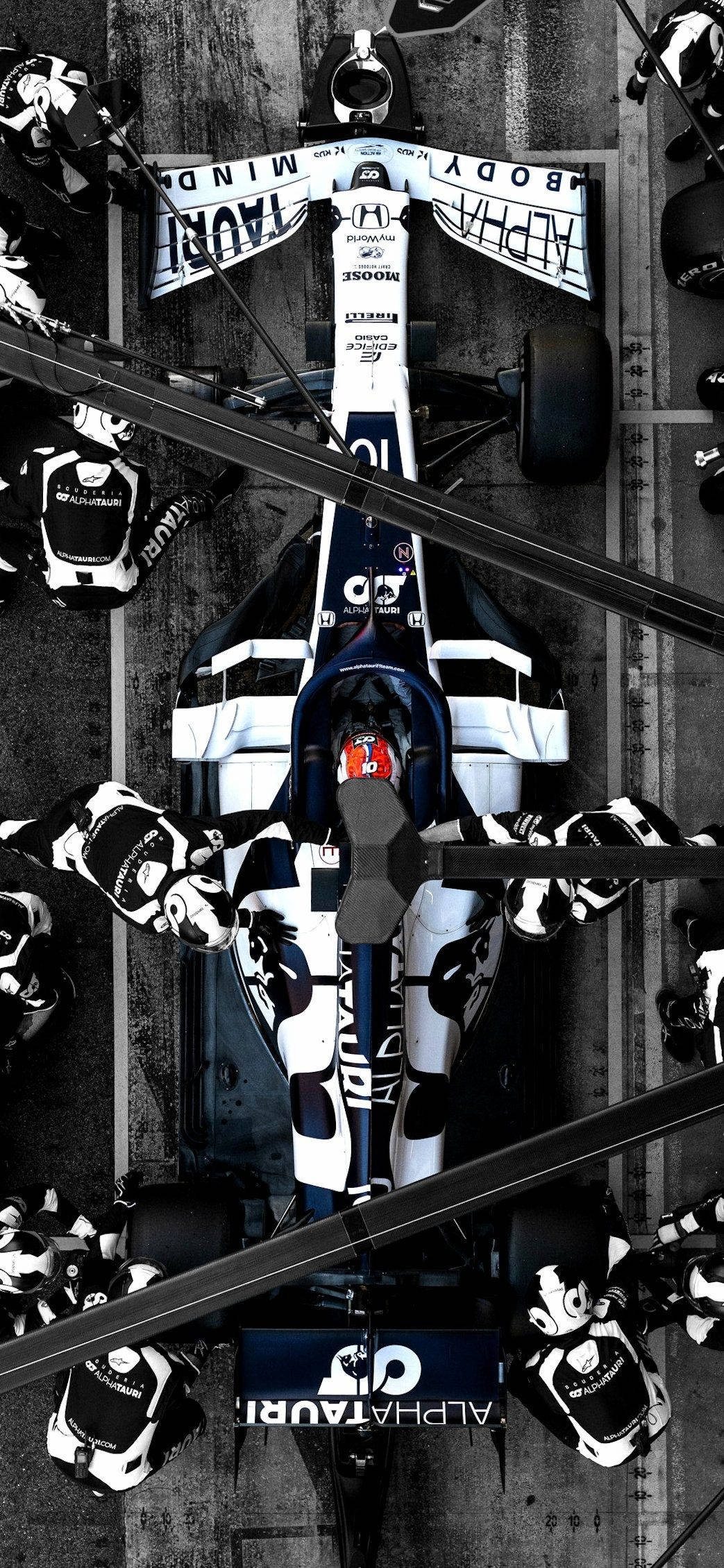 Pierre Gasly, Formula 1 car, racetrack, Full HD Phone Wallpaper