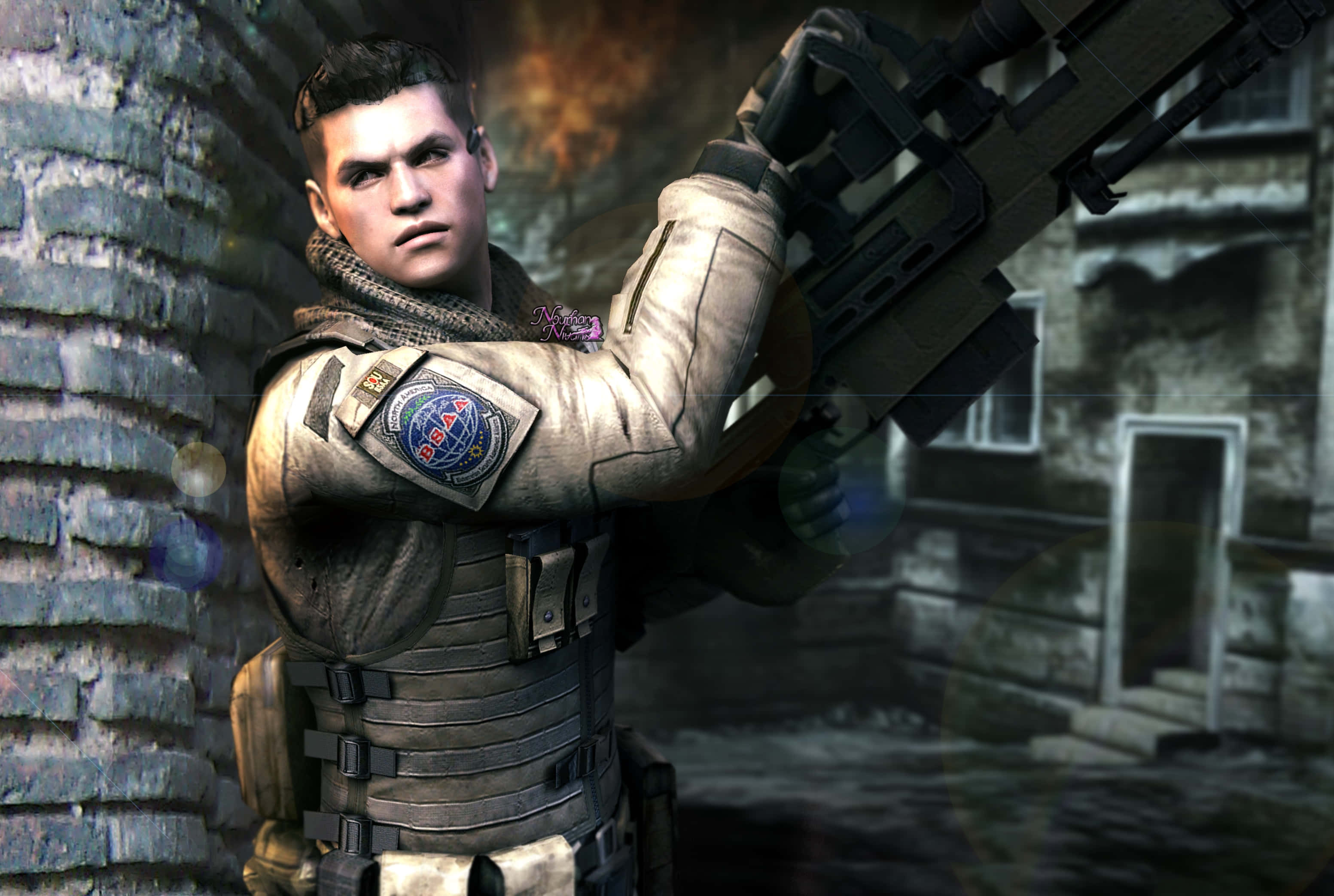 Piers Nivans, B.S.A.A, tactical gear, 2K Desktop Wallpaper