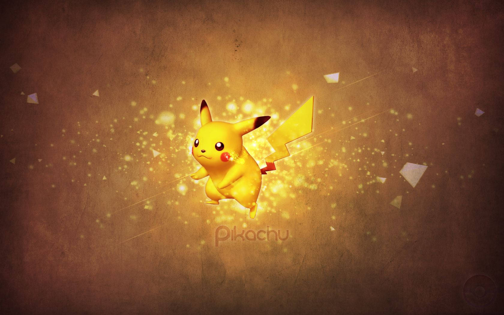 Pikachu 3d, Starter Pokémon, glowing yellow, HD Desktop Wallpaper