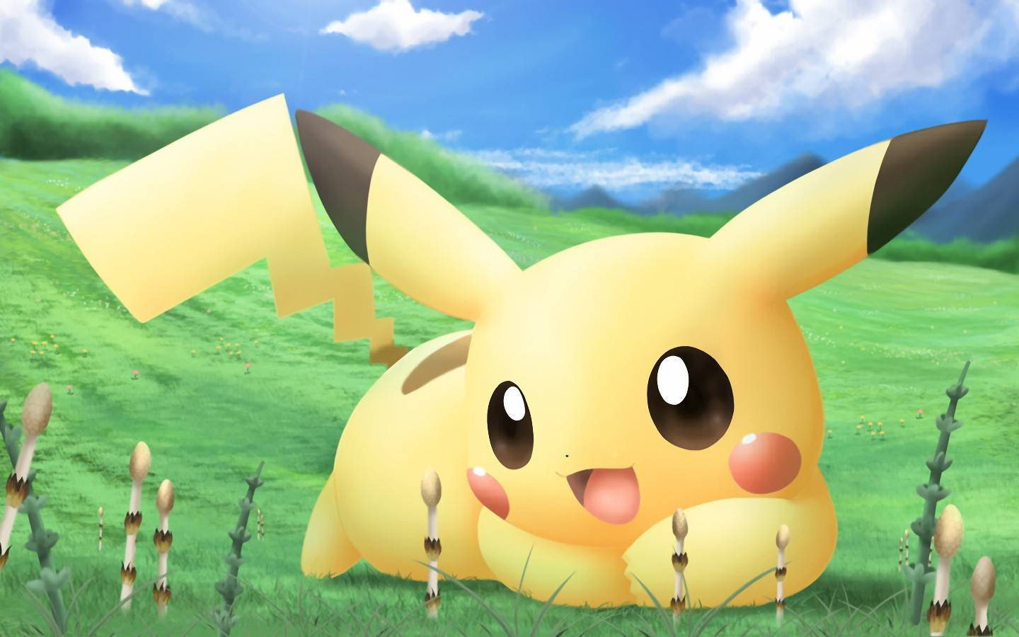Pikachu, 3d, yellow, HD Desktop Wallpaper