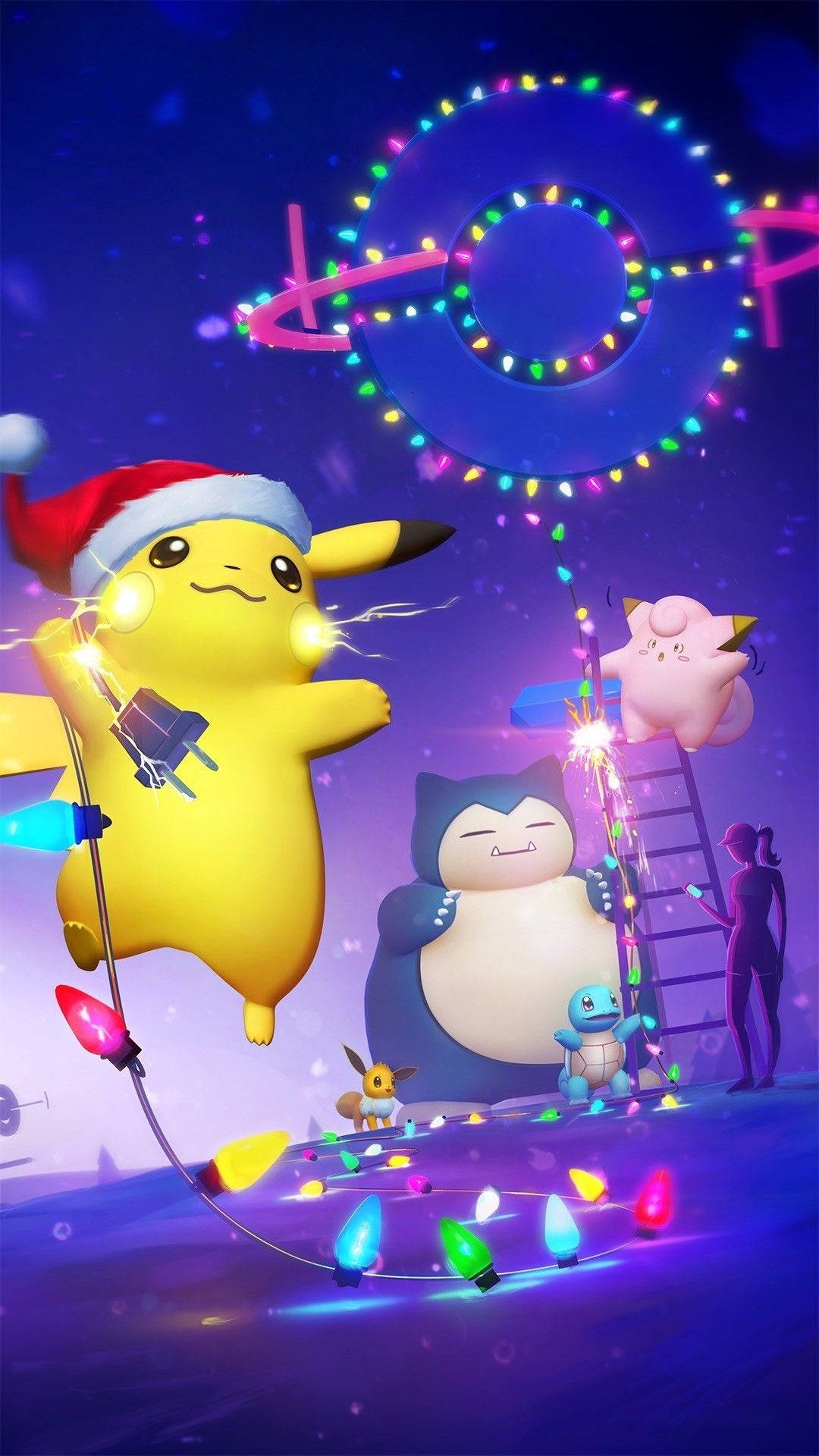 Pikachu, iPhone, Christmas, Full HD Phone Wallpaper