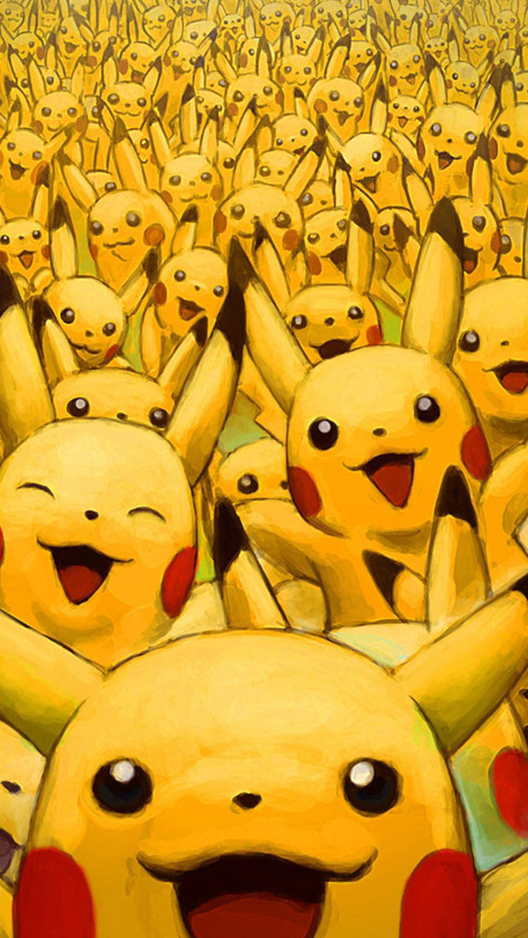 Pikachu, iPhone, bright yellow fur, Full HD Phone Wallpaper