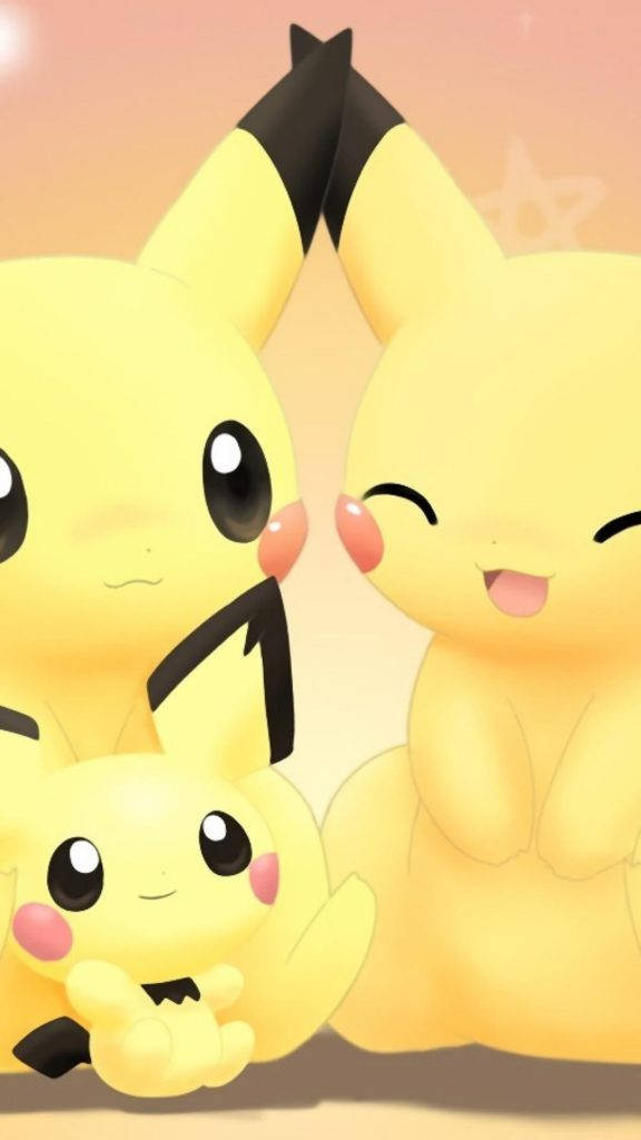 Pikachu, iPhone, pastel gradient background, SD Phone Wallpaper