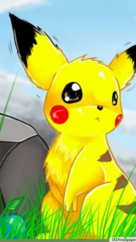 Pikachu, iPhone, yellow, SD Phone Wallpaper