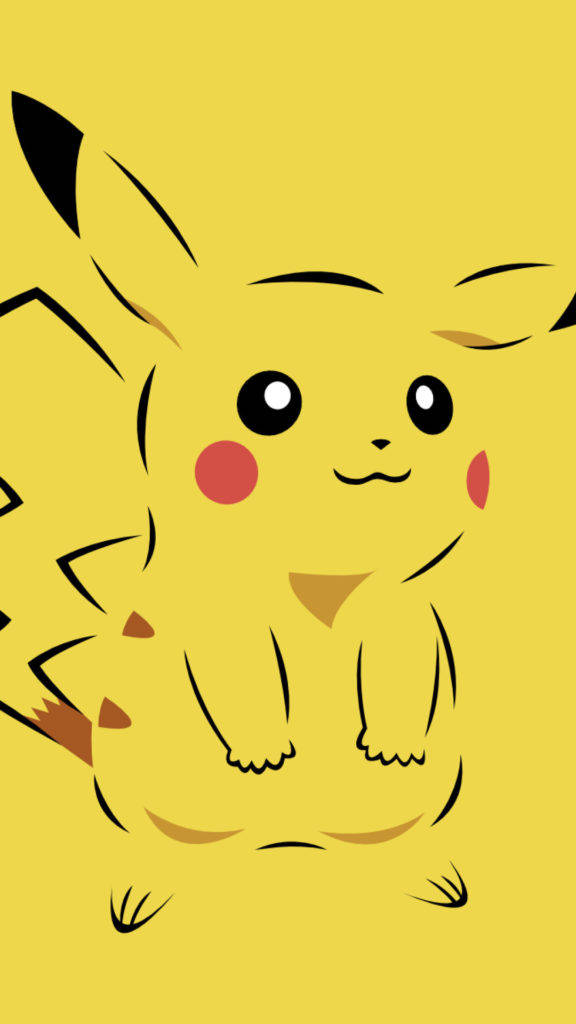 Pikachu, iPhone, red cheeks, SD Phone Wallpaper