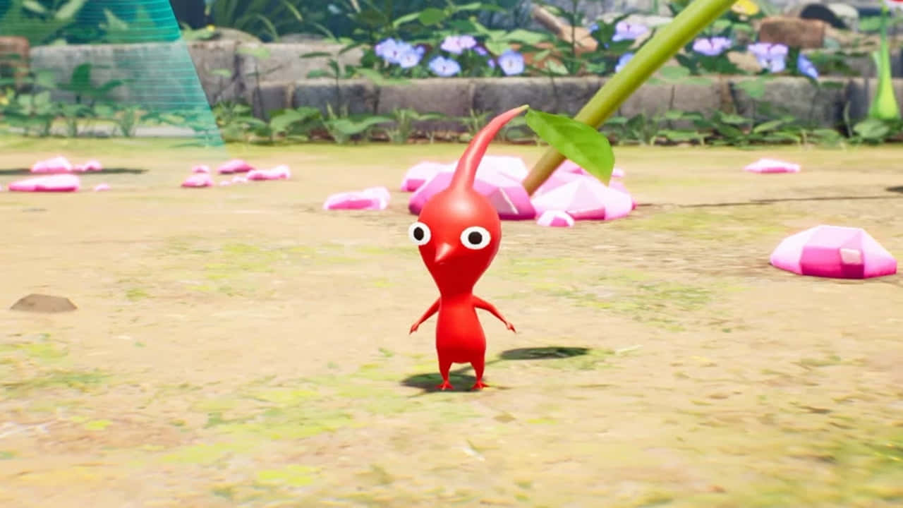 Pikmin 4, red Pikmin, long antenna, HD Desktop Wallpaper