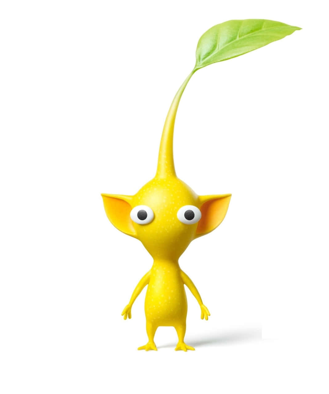 Yellow Pikmin, leafy stalk, big eyes, HD Phone Wallpaper